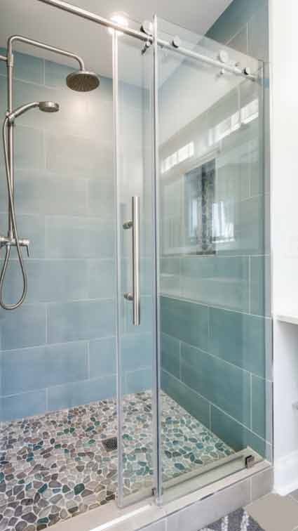 División de baño pequeña corrediza Suba Bogotá