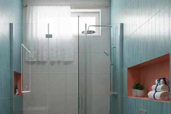 Proyecto de división de baño minimalista