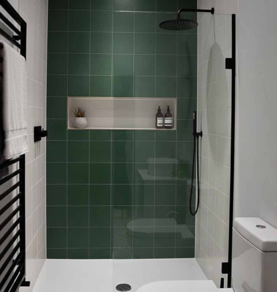 Panel fijo de ducha vidrio templado barato instalación rápida