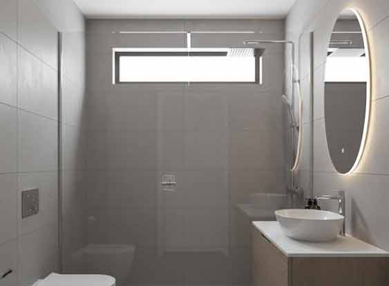 Puerta de baño batiente vidrio templado