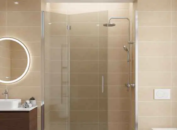 División de baño plegable para espacios pequeños